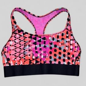 Victoria’s Secret Sport The Player Sports Bra Geo Racerback Women’s Sz M EUC